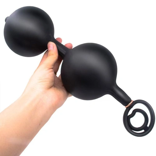 Надуваеми анални топчета от силикон Dual Pleasure Balls [3]