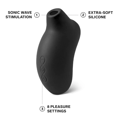 Луксозен безконтактен клиторен стимулатор Lelo Sona черен [3]