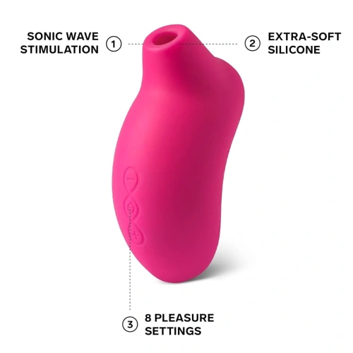 Луксозен безконтактен клиторен стимулатор Lelo Sona Cerise [2]