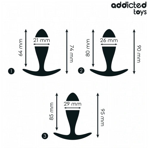 3 броя анални разширители Addicted Toys [4]