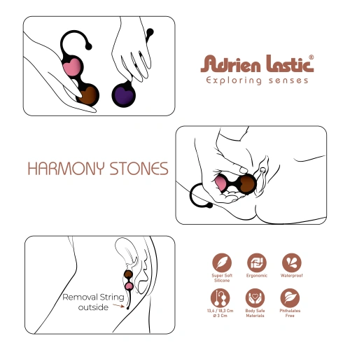 Вагинални топчета от естествени камъни Harmony Stones [14]