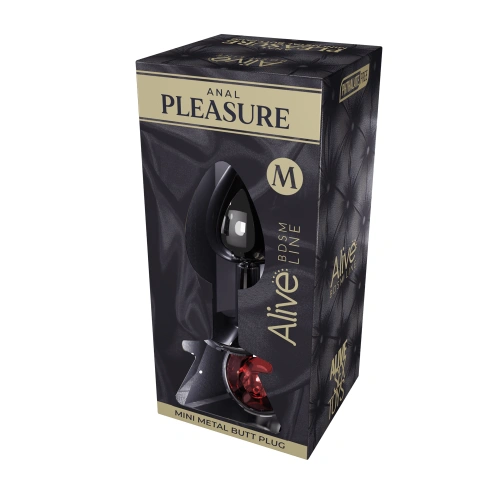 Метален разширител с червен кристал Anal Pleasure M [1]