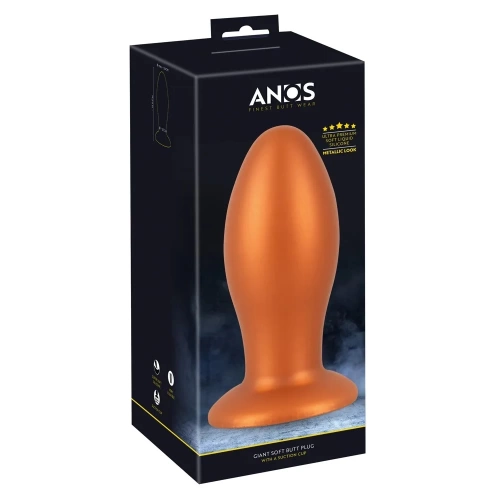 Голям анален разширител от силикон Anos Giant Soft Butt Plug [8]