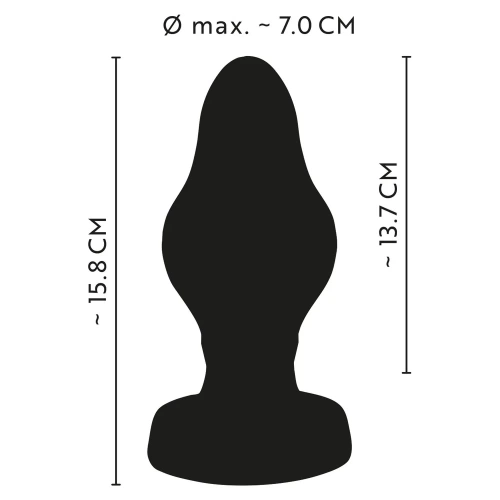Анален разширител от мек силикон Anos Super Soft Butt Plug [7]