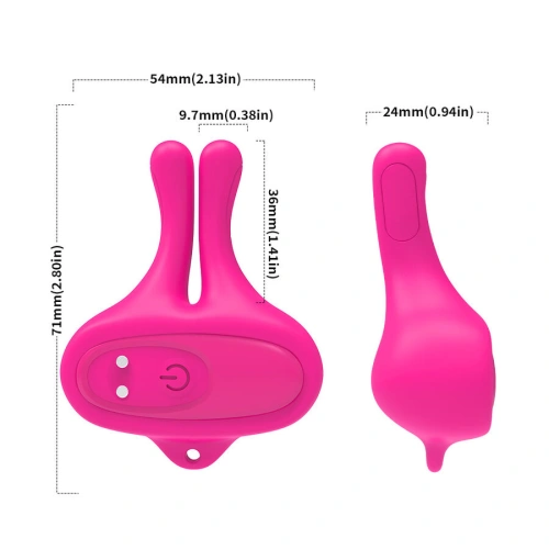 Вибриращи магнитни щипки за гърди Rabbit Clamps [9]