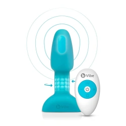 Вибриращ плъг с въртящи се перли и дистанционно B-Vibe
