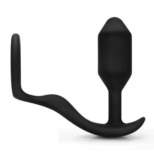 B-Vibe Snug & Tug Разширител с тежести и пенис пръстен [1]