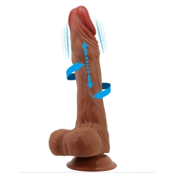 Вибриращо дилдо с тласъци и ротация Calisto