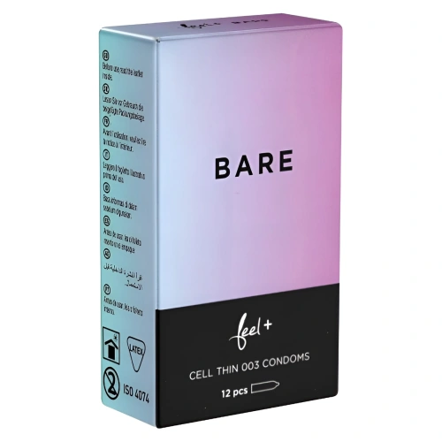 12 бр. Ултра тънки презервативи Feel Bare 0.03 мм