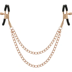 Щипки за зърна с верижки BEGME Fetish Games