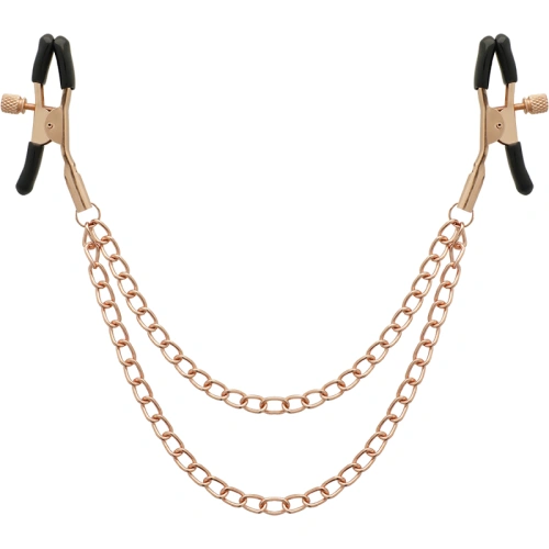 Щипки за зърна с верижки BEGME Fetish Games