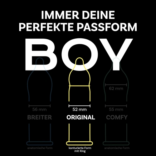 9 бр. (3х3) Задържащи презервативи Billy Boy Langer Lieben [3]