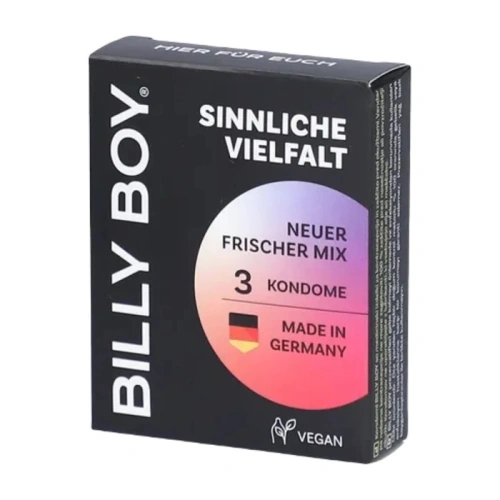 9 бр. (3х3) Микс ароматни презервативи Billy Boy Sinnliche Vielfalt
