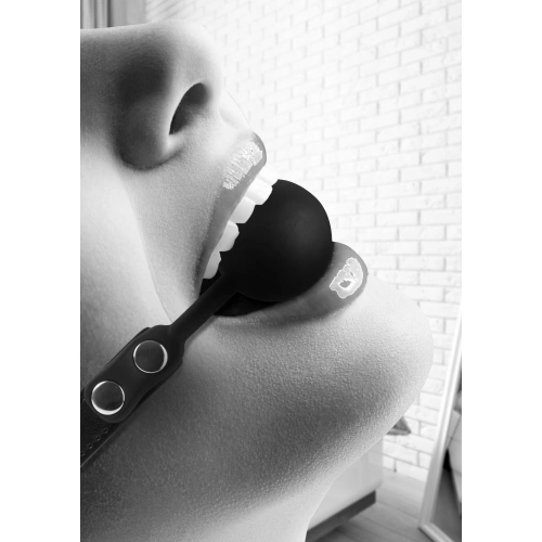 Силиконова топка за уста Black and White
