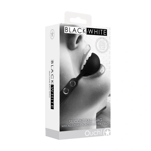Силиконова топка за уста Black and White [6]