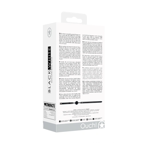 Силиконова топка за уста Black and White [7]