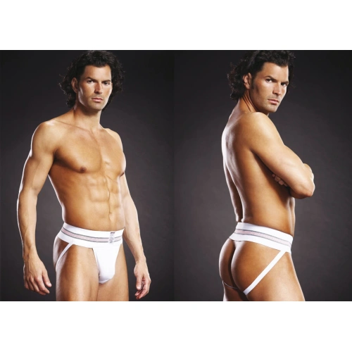 Мъжки слипове Blue Line Jock Strap бели [2]
