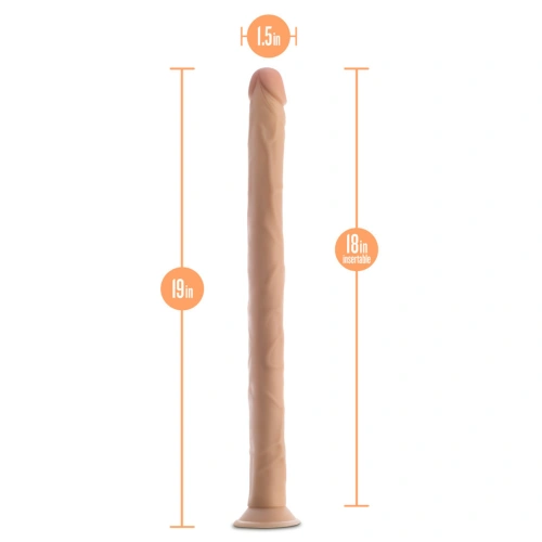 Дълго реалистично дилдо Dr. Skin 19" [4]