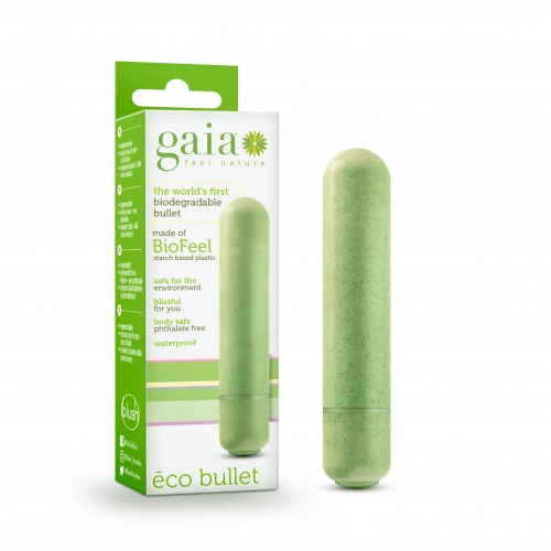 Булет вибратор Eco Bullet Gaia зелен [8]