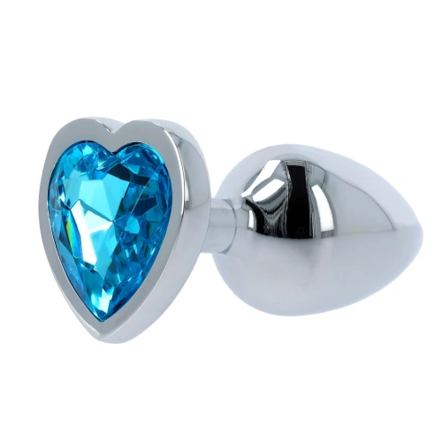 Aнален разширител със син кристал сърце Heart Plug