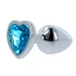 Aнален разширител със син кристал сърце Heart Plug