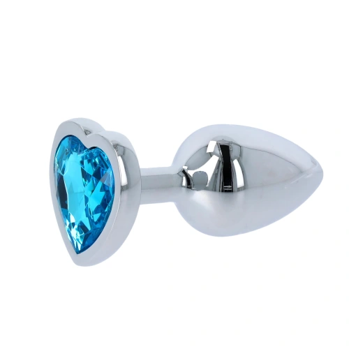 Aнален разширител със син кристал сърце Heart Plug [3]