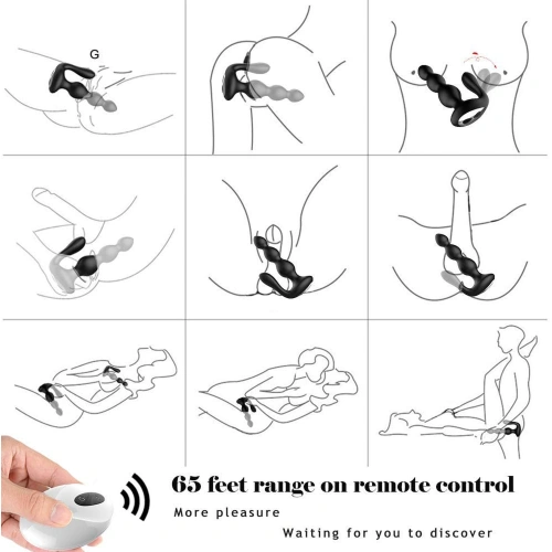 Вибриращ двоен стимулатор Massage Vibrator [8]