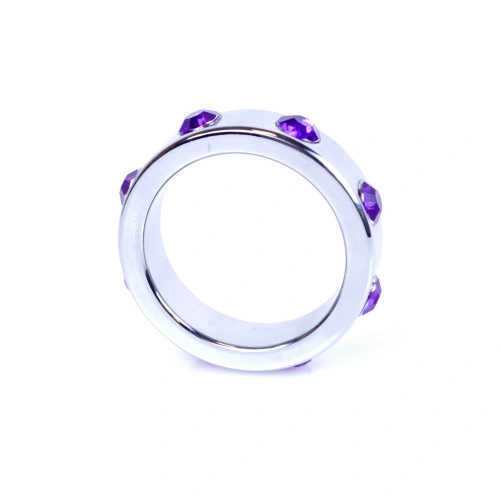 Метален пенис пръстен Purple Diamonds 4,5 см.  [1]