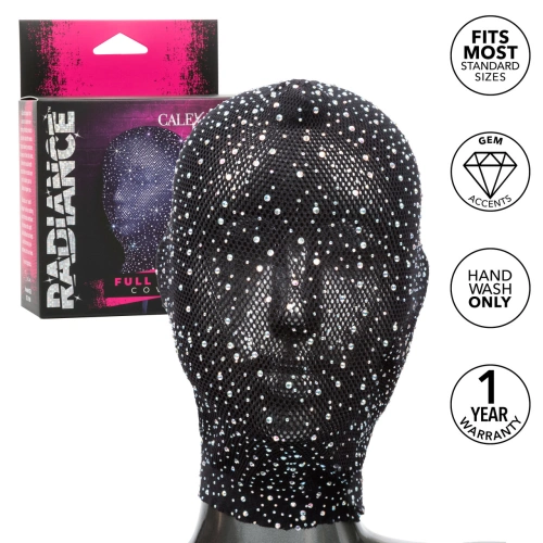 Фетиш маска за глава с кристали Calexotics Radiance [3]