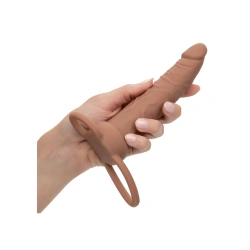 Вибриращо дилдо с пенис пръстен Dual Penetrator мока