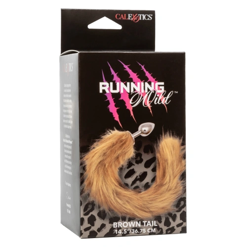 Малък метален анален плъг с лисича опашка Running Wild [4]
