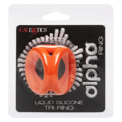 Троен пенис пръстен от силикон Calexotics Alpha Tri-Ring [6]