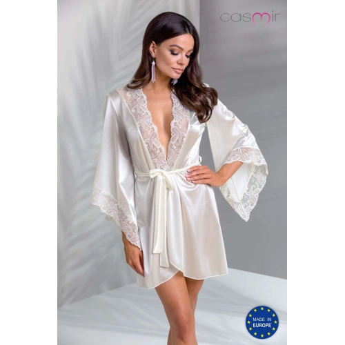 Елегантно кимоно с прашки Casmir Inoe екрю размер L/XL