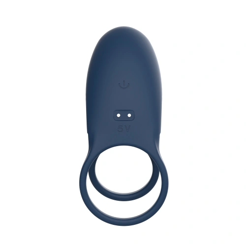 Презаредим вибриращ двоен пенис пръстен Ecstasy [5]