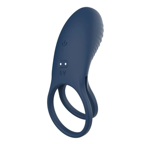 Презаредим вибриращ двоен пенис пръстен Ecstasy [2]