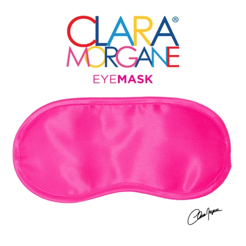 Сатенена маска за очи Clara Morgane розова