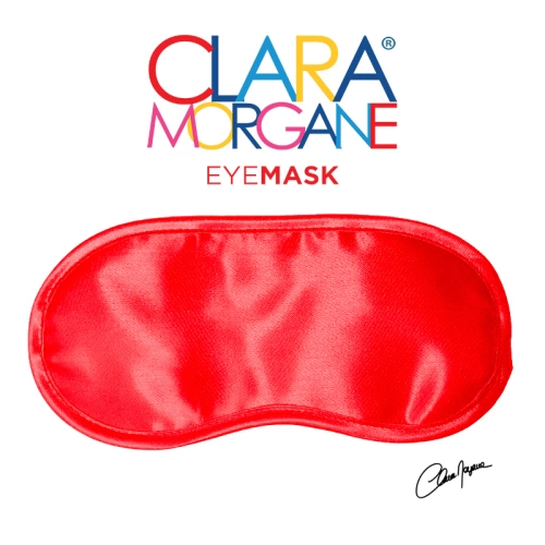 Сатенена маска за очи Clara Morgane червена