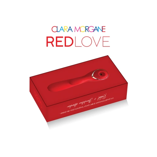 Презаредим 2в1 рабит вибратор от силикон Red Love червен [6]