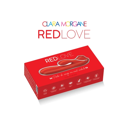 Презаредим 2в1 рабит вибратор от силикон Red Love червен [8]