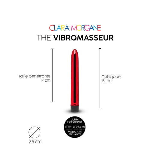 Класически вибратор The Vibromasseur червен [1]