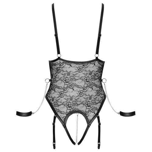 Боди с ограничители за ръце Cottelli Bondage [11]