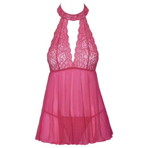 Нощница и прашки Cottelli Babydoll розови [4]