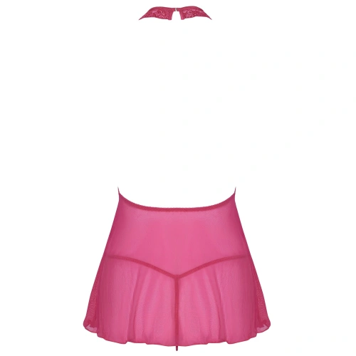 Нощница и прашки Cottelli Babydoll розови [5]
