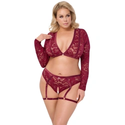 Еротичен комплект Cottelli Curves Top Briefs размер XL