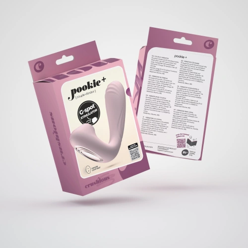 Вибратор със засмукващ стимулатор и дистанционно Pookie [8]