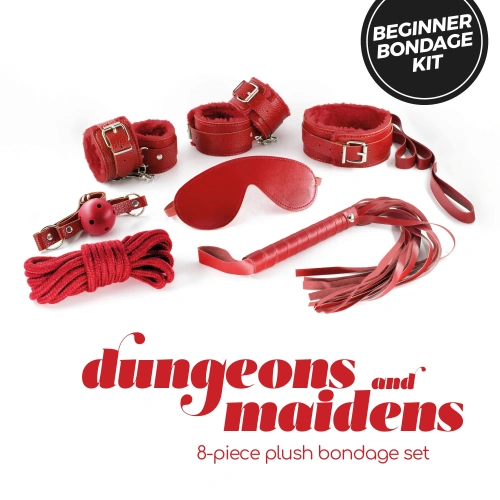 Бондидж комплект от 8 части Dungeons And Maidens червен [1]