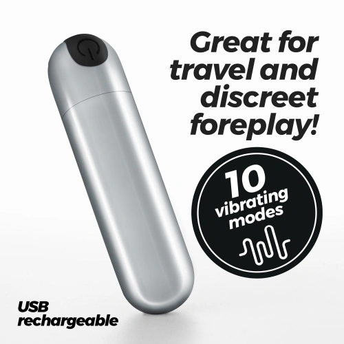 Булет вибратор iMoan Travel Buddy сребрист [2]