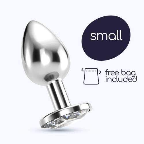 Метален анален разширител с бял кристал Bujou Anal Lewel S [5]