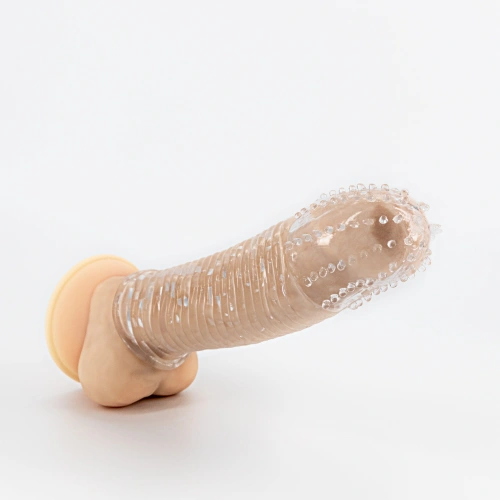 Релефен пенис удебелител Ribbed Sleeve [4]