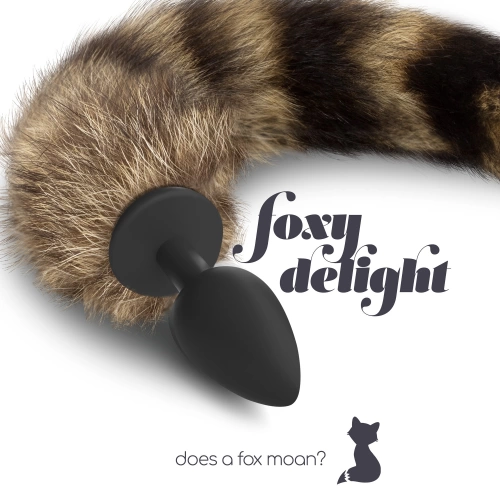 Силиконов анален разширител с лисича опашка Fox Delight